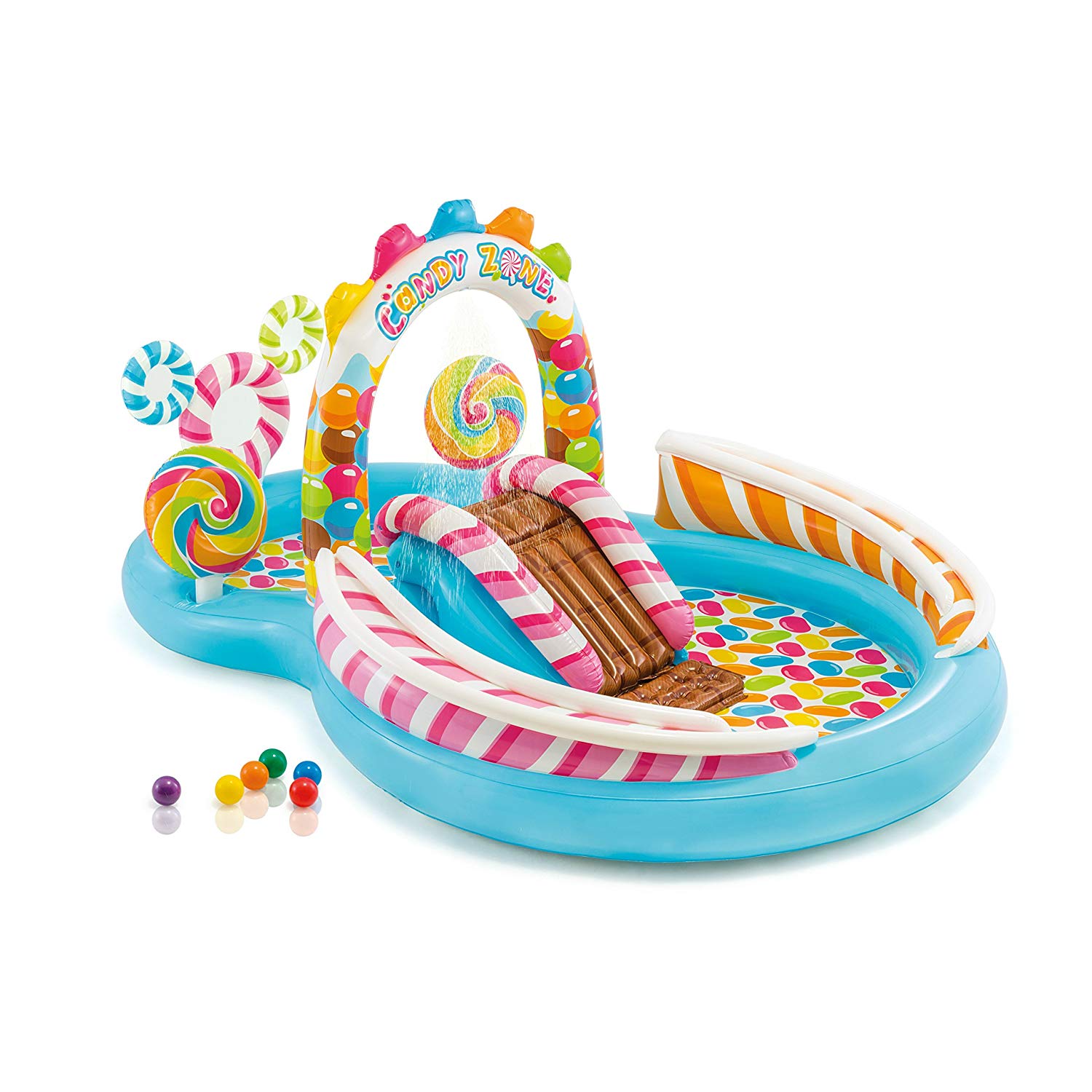 Intex Candy Zone Play Centre Pool With 6 Balls ( 9'8"X6'3"X4'3" ) – 57149