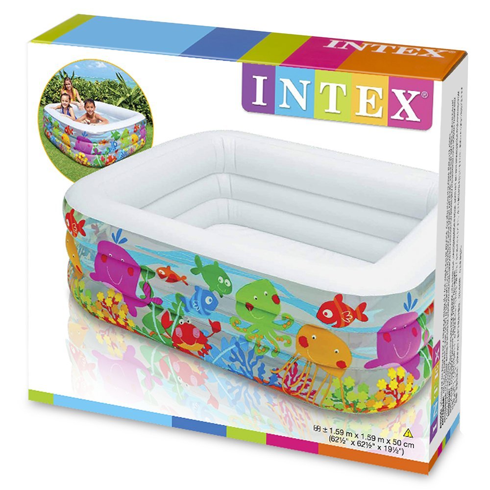 Intex Clear View Aquarium Pool ( 62.5 L X 62.5 W X 19.5 H ) Inches - 57471