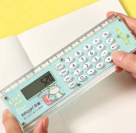 2 in 1 eight digits calculator with scale image 4