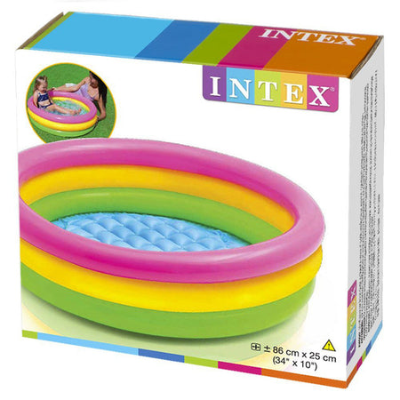 Intex Inflatable 3 Rings Sunset Colorful Pool 3ft (86 CM × 25 CM) 58924