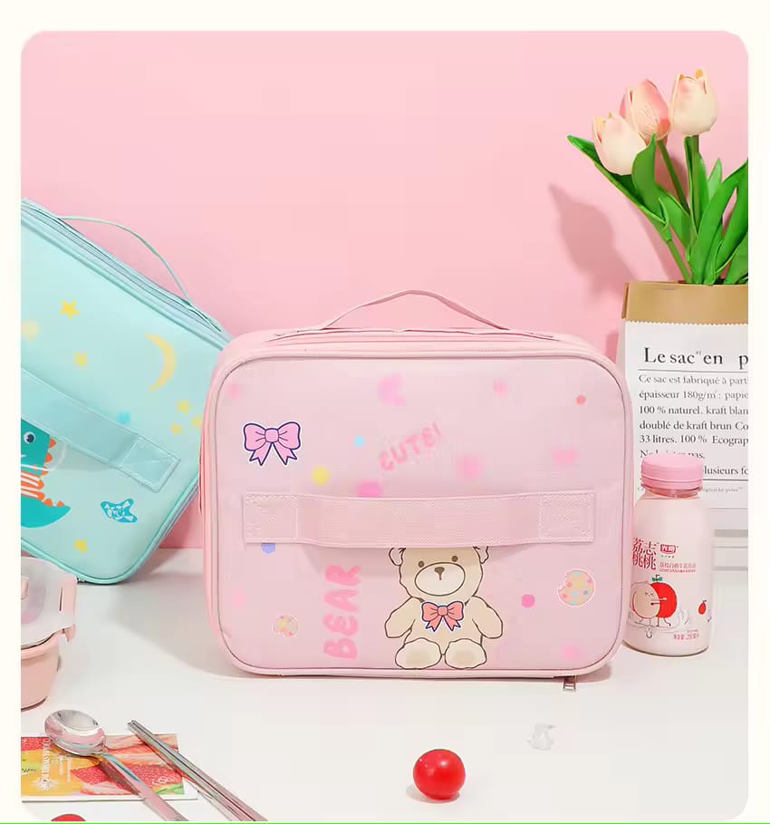 animated school thermal lunch bag image 2