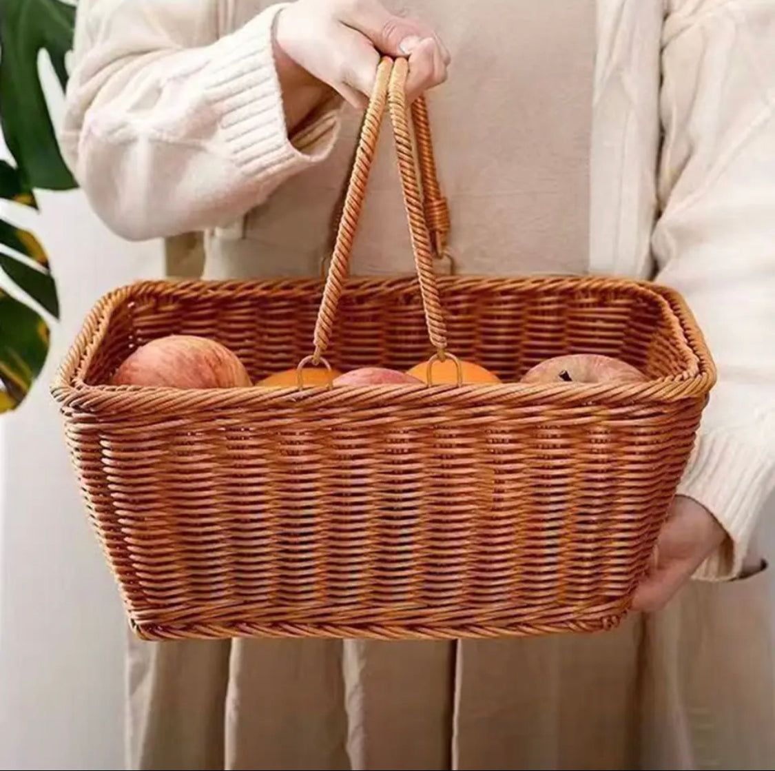 Woven Picnic Basket - image 1