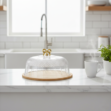 Cake Dish With Acrylic Cover - Image 5