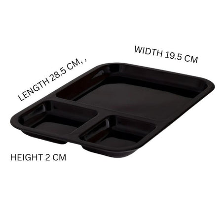 rectangular serving tray 
with dip section image 3