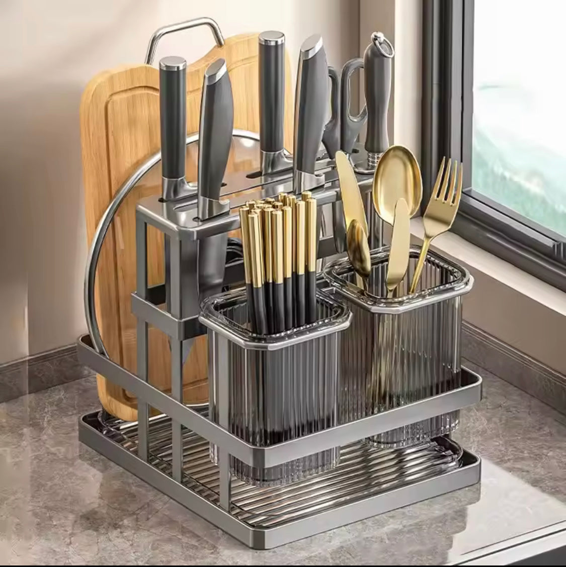 wall mounted cutlery organizer main image