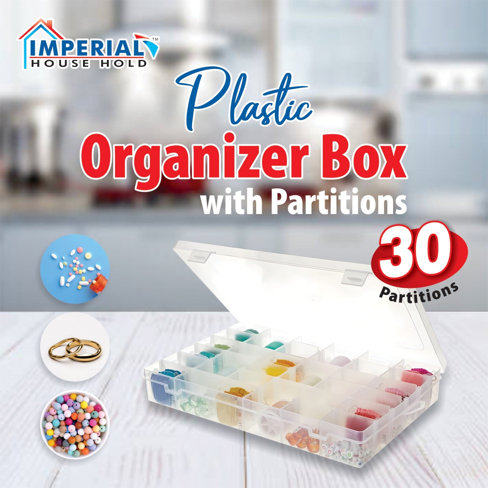 Imperial Household Partition Plastic Organizer Box image 4