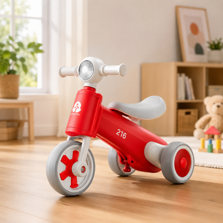 Baby Balance Ride-On Tricycle - Red