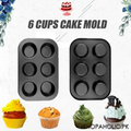 6-Cup Non-Stick Muffin Baking Tray