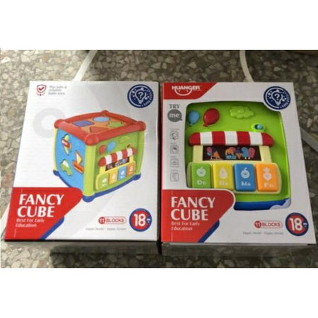 6 in 1 Musical Educational and Multiple Learning Activity Sorting Fancy Cube With Piano