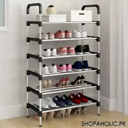 6 layers steel shoe rack storage stand organizer main image