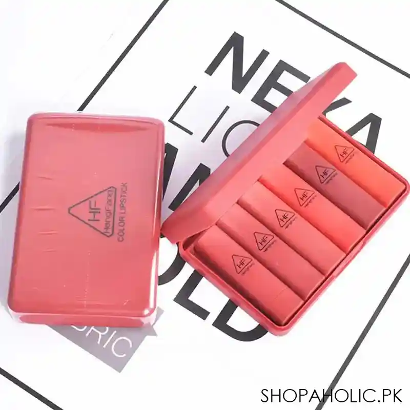 6 pcs pumpkins color matte lipstick with mirror image3