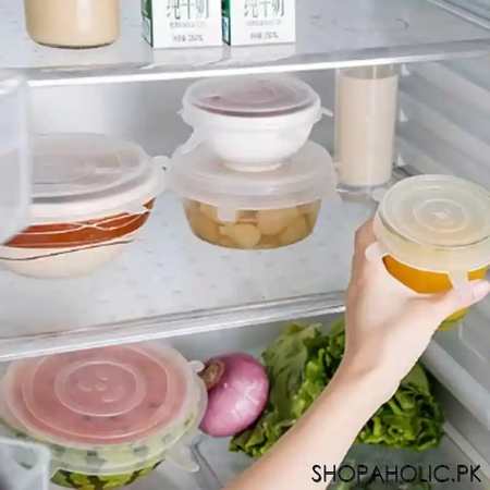 6 pcs silicone stretch lids image4