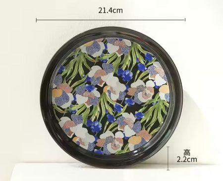 vintage painting style ceramic mug with saucer image 8