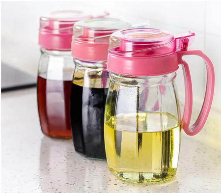 Glass Oil Dispenser 580ml – Auto Flip, Drip-Free Bottle for Kitchen Use image 6