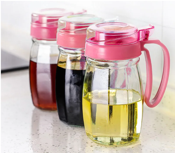 Glass Oil Dispenser 580ml – Auto Flip, Drip-Free Bottle for Kitchen Use image 6