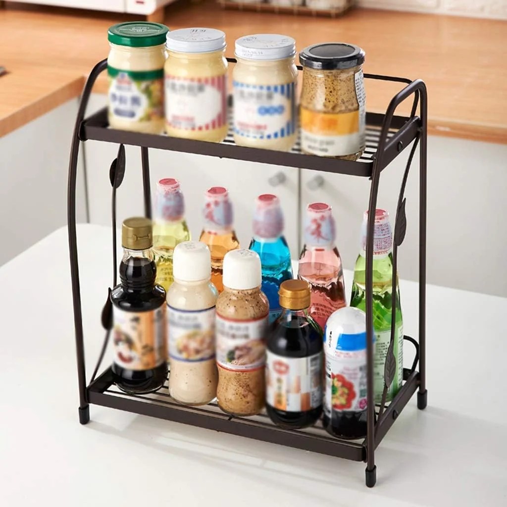 2 layer Storage Organizer Kitchen Shelf image 3