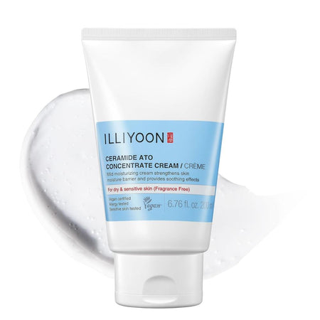 Illiyoon Ceramide Ato Concentrate Cream, Moisturizer for Dry & Sensitive Skin, For Face & Body, Gentle for Infants, Moisture Barrier Repair, Vegan Certified, 230ml - Main Image