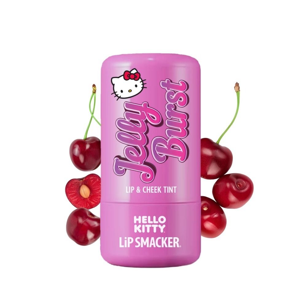 Lip Smacker Hello Kitty So Jelly Lip & Cheek Tint, Moisturizing Sheer & Buildable Color - Cherry, 7.6g - Main Image