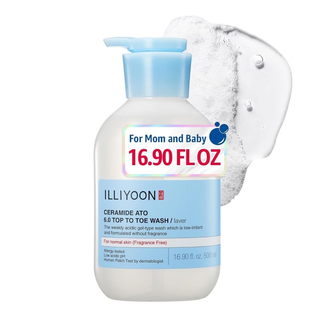 Illiyoon Ceramide Ato 6.0 Top to Toe Wash, For Normal Skin, Fragrance Free 500ml - Main Image