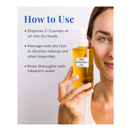 DHC Deep Cleansing Oil, Facial Cleansing Oil, Makeup Remover, Cleanses without Clogging Pores, Residue-Free, Fragrance and Colorant Free, For All Types Of Skin, 150ml - Image 2