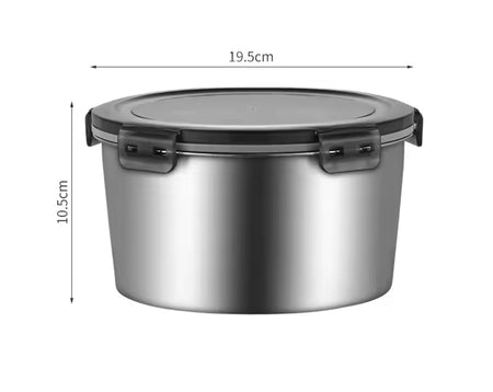 4pcs Stainless Steel Round Food Storage Containers - image 9