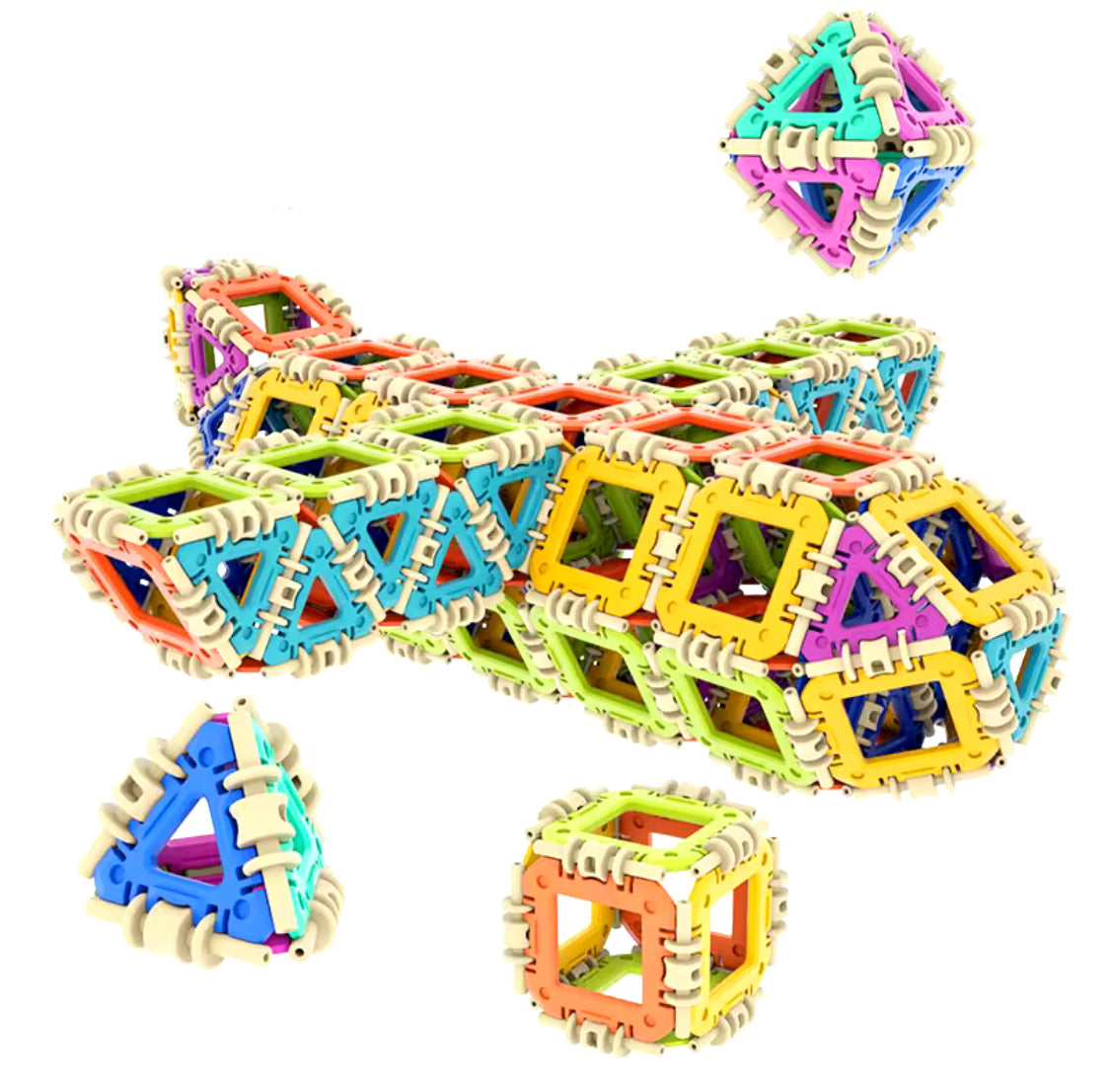 80 Pcs Buckle Building Blocks Toy - image 1