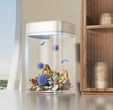 12l smart sensor trash can bin with lid image 4