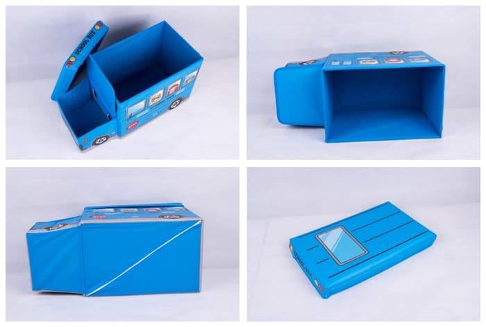 Bus Shape Storage Box (Blue) – Police Van