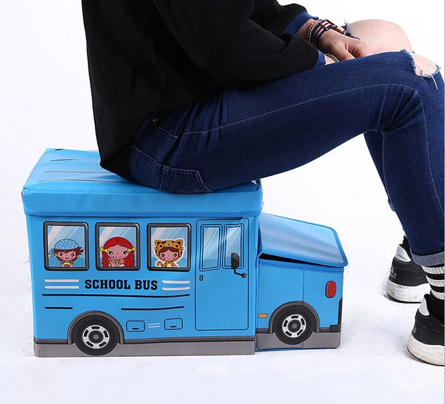 Bus Shape Storage Box (Blue) – Police Van