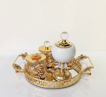 arabic metal incense burner set main image