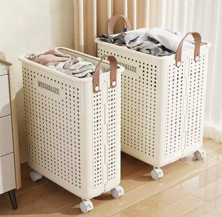 Portable Laundry Hamper With Wheels - image 1