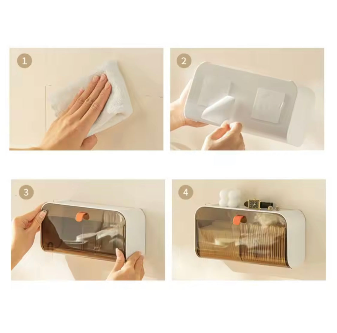 wall mounted organizer with adjustable dividers image 5