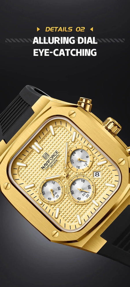 Naviforce NF-8037 Square Chronograph Edition image 12