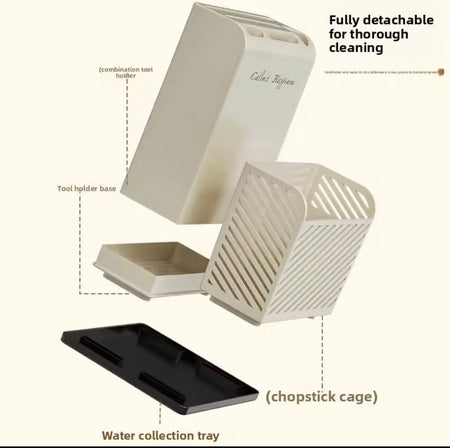 kitchen countertop cutlery holder image 2