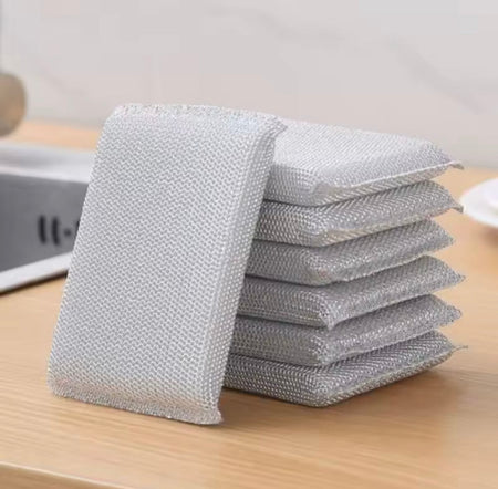 Pack Of 4 Steel Wire Dishwashing Sponge - image 3