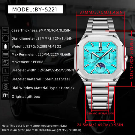 BENYAR 5221 Chronograph - Modern Style Edition Image 5