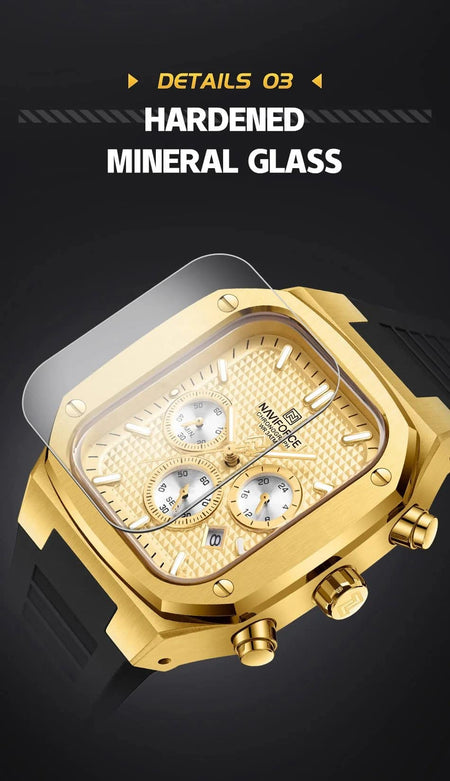 Naviforce NF-8037 Square Chronograph Edition image 13
