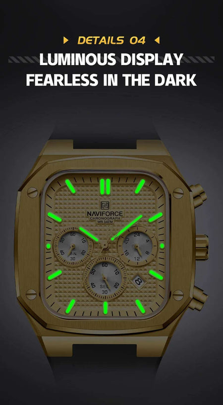 Naviforce NF-8037 Square Chronograph Edition image 14