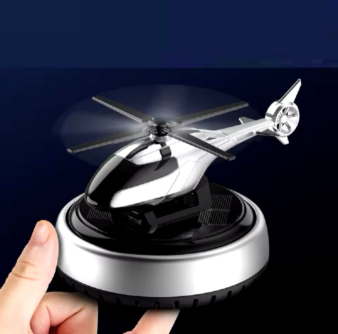 Solar Powered Car Air Freshener Helicopter - image 2