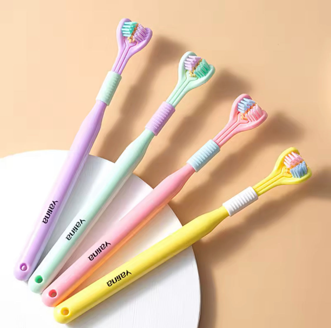 soft bristle 3 sided toothbrush main image