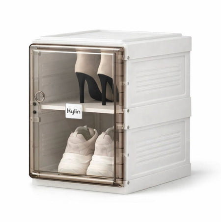2 layer foldable shoe cabinet image 4