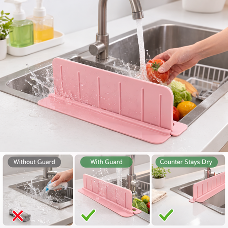 silicone splash guard with soap holder image 2