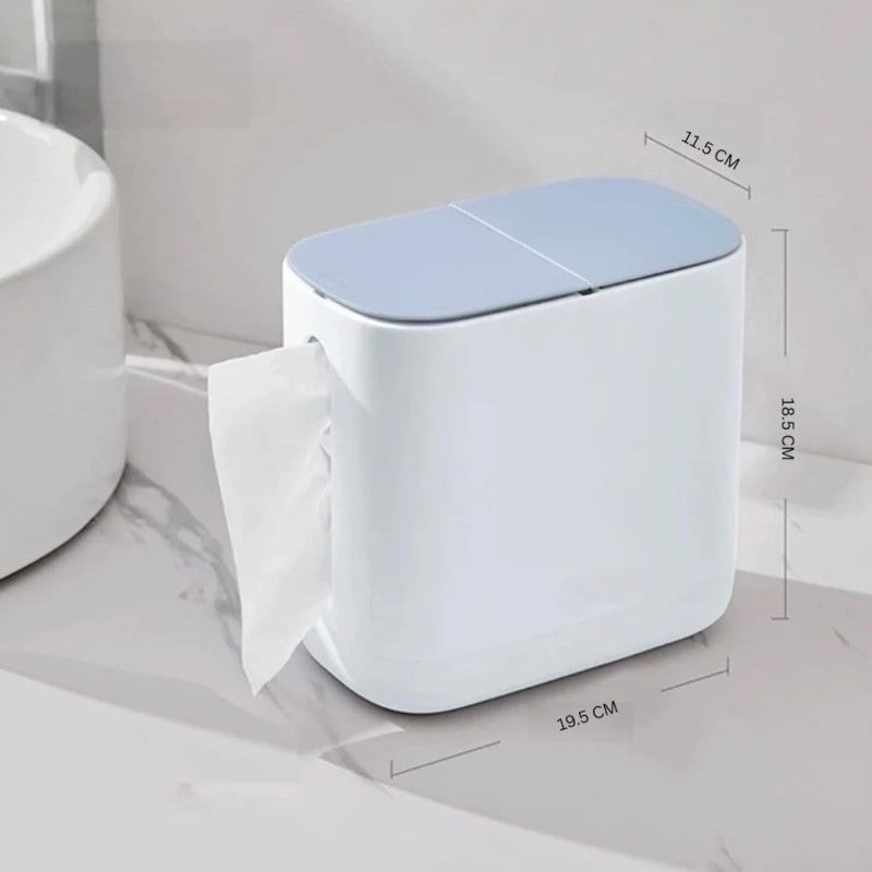 2 in 1 tissue box with trash can holder image 7