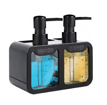 4 in 1 manual press liquid dish and hand soap dispenser image 6