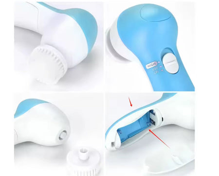 5 in 1 multifunctional face cleansing brush image 4