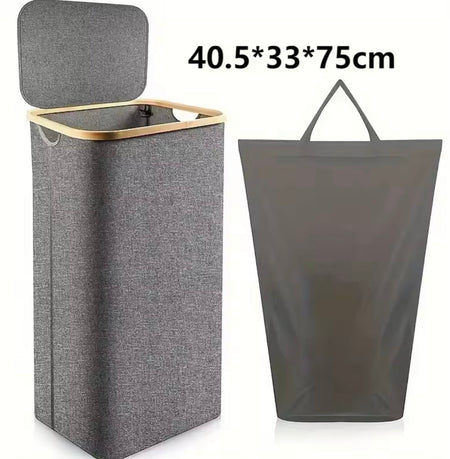 foldable laundry basket with lid image 6