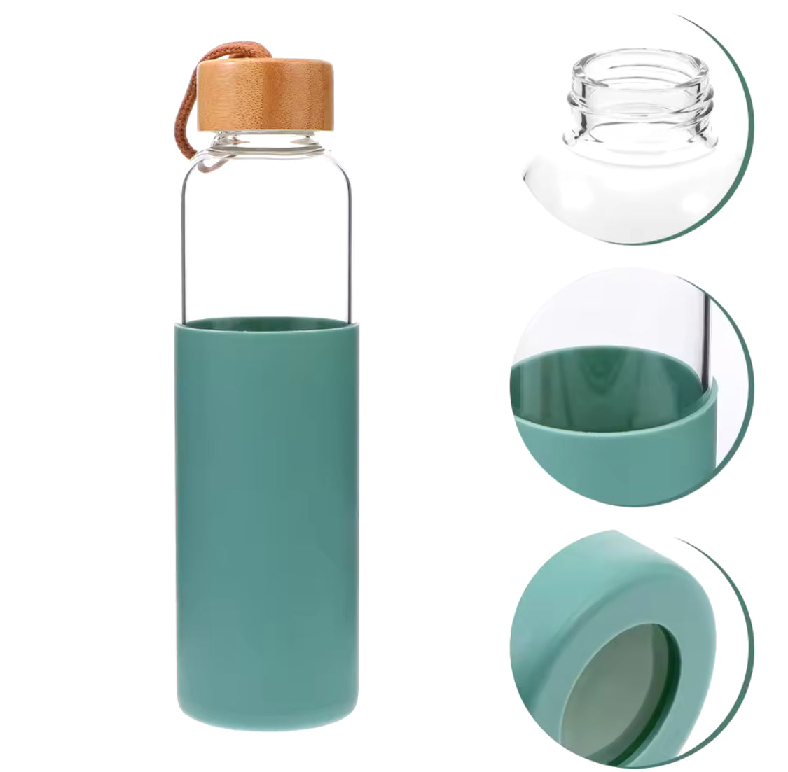 Single Layer Glass Bottle With Silicone Cover - image 5