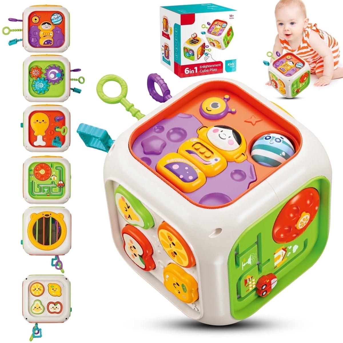 6 in 1 Activity Montessori Cube Box