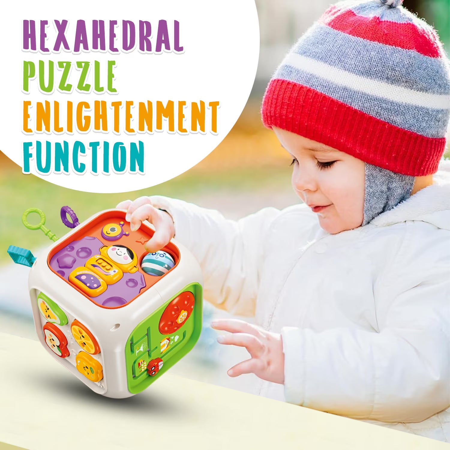 6 in 1 Activity Montessori Cube Box