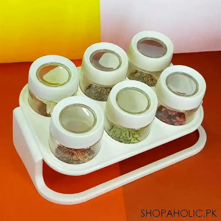 6pcs decora spice jar with rack image3